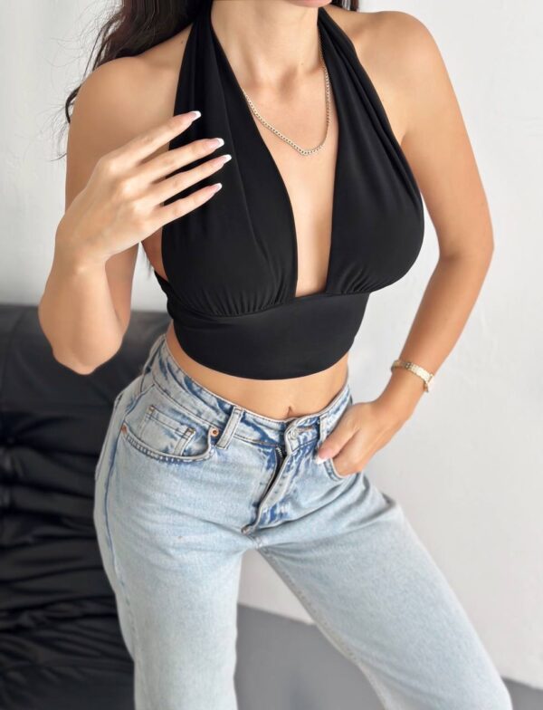 Boyundan Bağlamalı Crop - Görsel 1