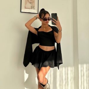 7 Farklı Şekilde Giyebilen Keten Takım