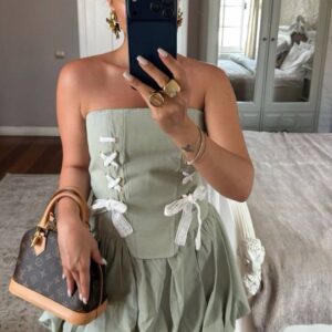 Isabella Pembe Korseli Balon Etek Takım